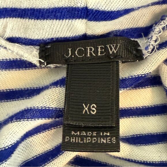 J. Crew Navy White Striped Turtle Neck T-shirt XS - Picture 3 of 9